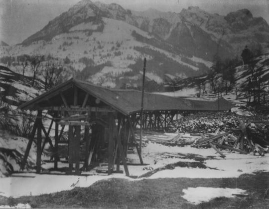 Foto Winkelstation der Seilbahn in Feldkirch