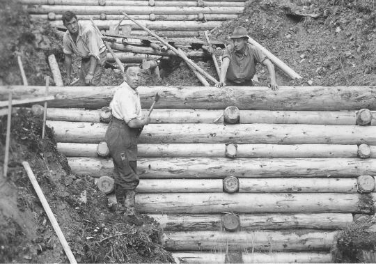 Foto Bachverbauung einst in Kerns