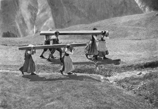 Foto Holztragfest im Lötschental, Wallis