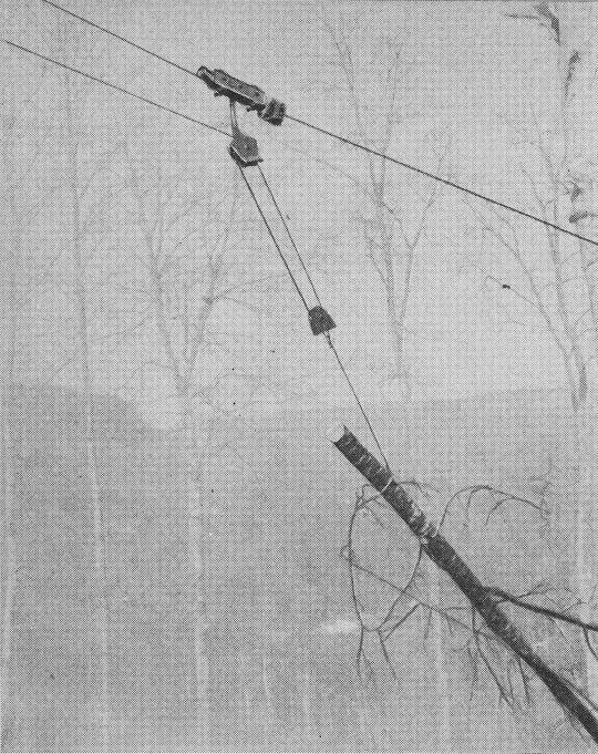 Foto Aufseilen mit Motorseilwinde