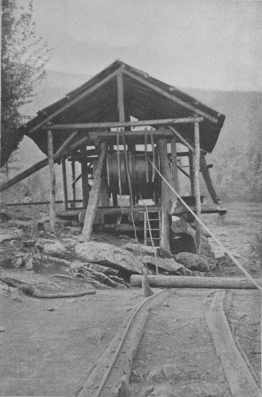 Foto Bremse (Verbindung von Drahtseil und Rollbahn)