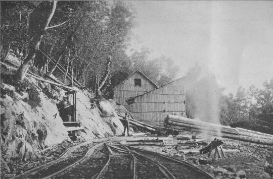 Foto Ende der Rollbahn und Anfang des Bremsberges