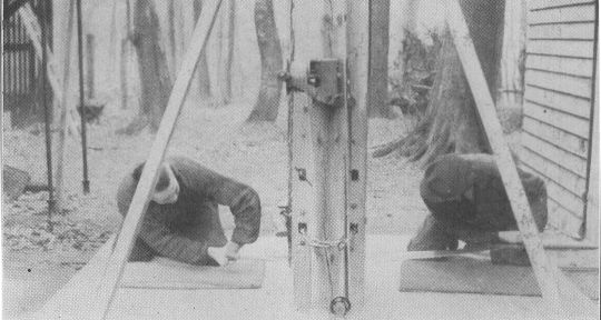 Foto Körperhaltung beim Vorwärtssägen