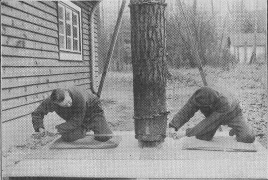 Foto Körperhaltung beim Rückwärtssägen