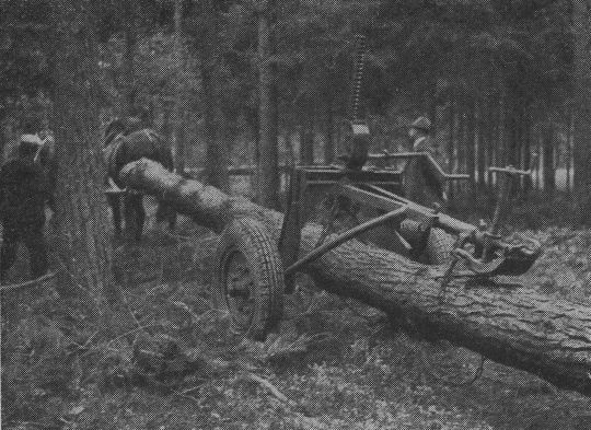 Foto "Hinterwagen des Rückewagens nach Hofrichter, einzeln eingesetzt"