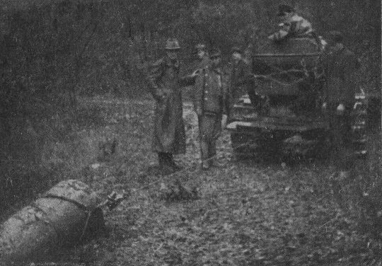 Foto "Lanz-Bulldog, 55 PS-Raupe, beim Rücken mit Seilwinde"