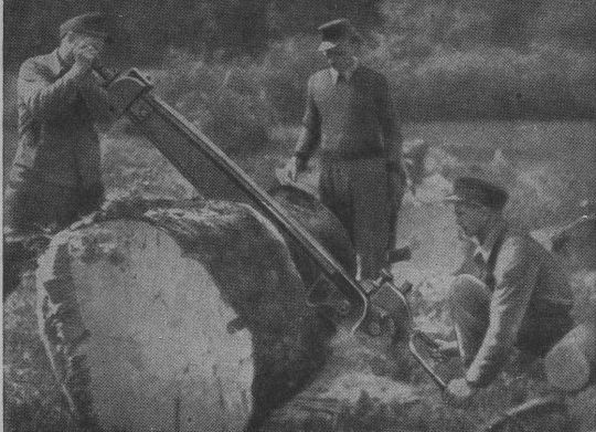 Foto "Richtige Ausführung eines Ablängschnittes"