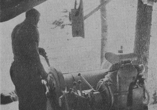 Foto "Winde eines Seilkrans an der Bergsstation"