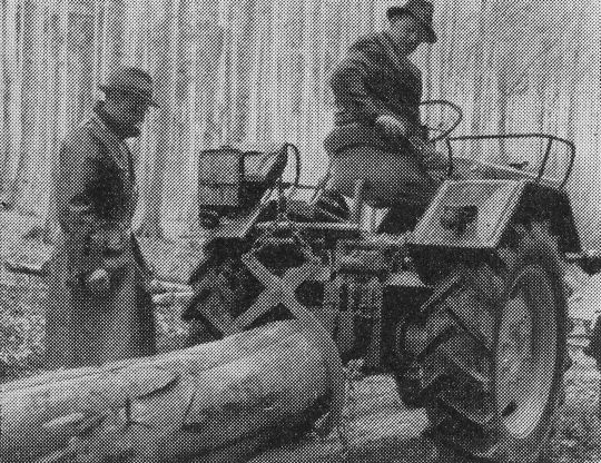 Foto "Ausstreifen mittels hydraulisch anhebbarer Greiferzange nach Zellinger"
