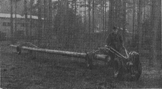 Foto "Fahrrücken von schwachem Stammholz"