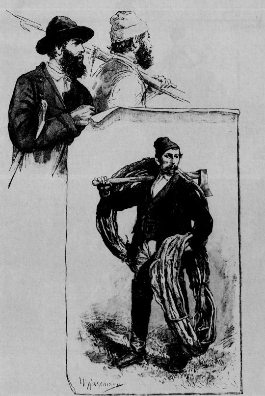 Foto "Kinzigflößer zu Beginne dieses Jahrhunderts"