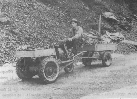 Foto Fahrbare Antriebswinde von Küpfer MF 10 mit Anhänger