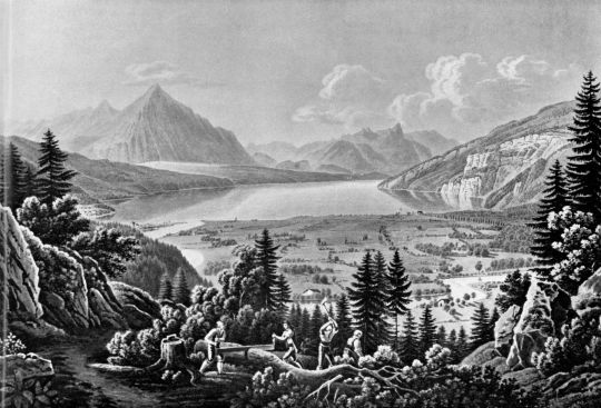 Foto "Blick auf den Thunersee von Interlaken aus"