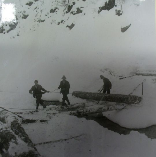 Foto Holzstapeln