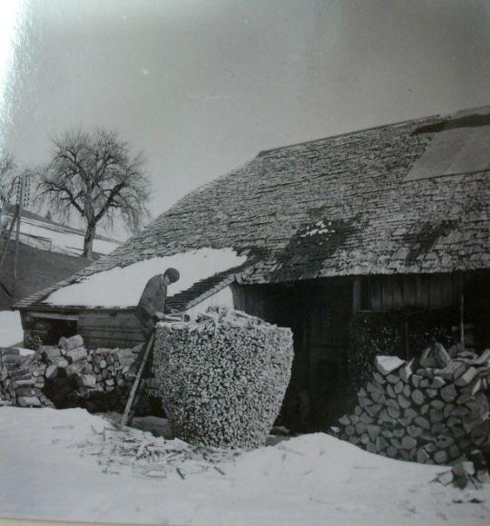 Foto "Bau einer Holztriste"