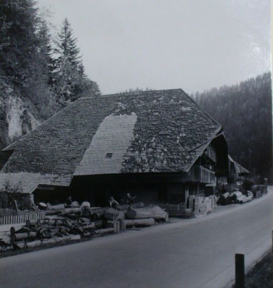 Foto Herstellung von Schindeln