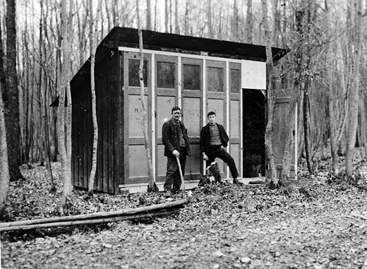 Foto Transportable Waldhütte