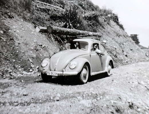 Foto Trämeltransport mit PW