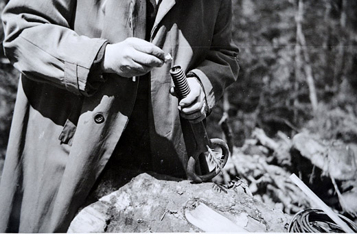 Foto Sprengen von Holz