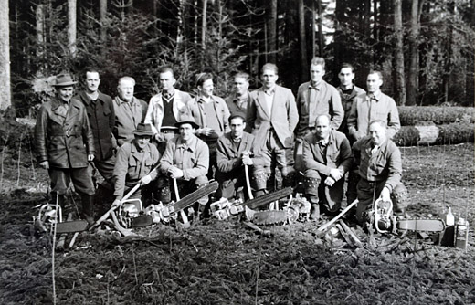 Foto Holzerkurs mit Motorsägen