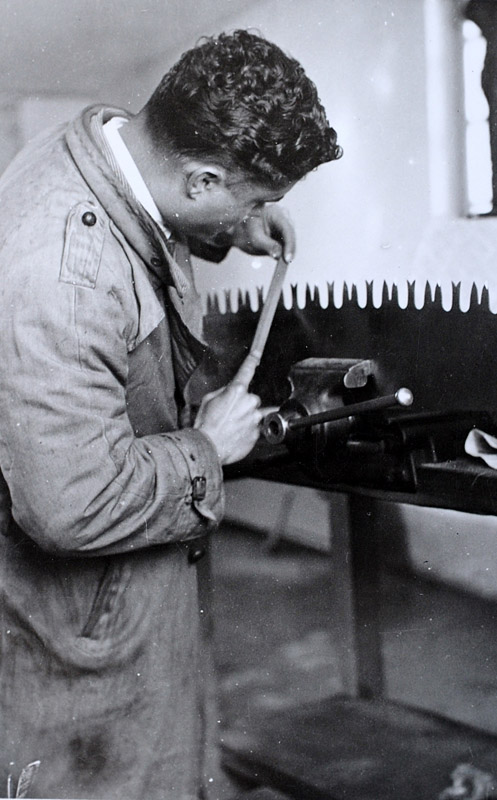 Foto Beim Sägefeilen