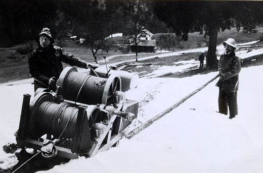 Foto Bergfahrt einer Winde