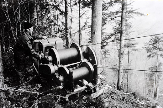 Foto Seilwinde Bergstation