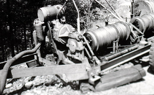 Foto Motor Seilwinde Eigenbau