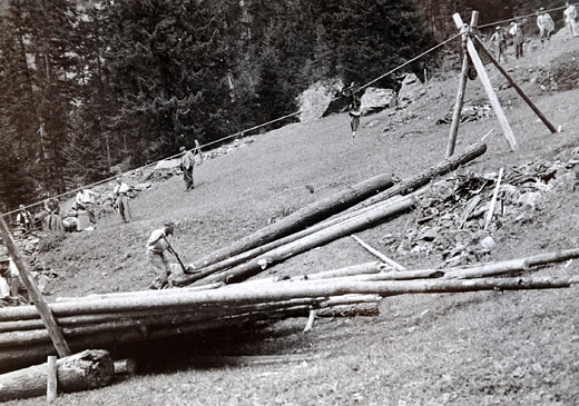 Foto Aufseilvorführung