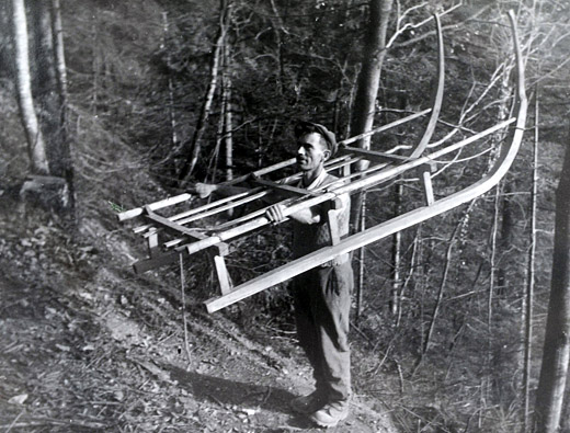 Foto Transport der Schlitten