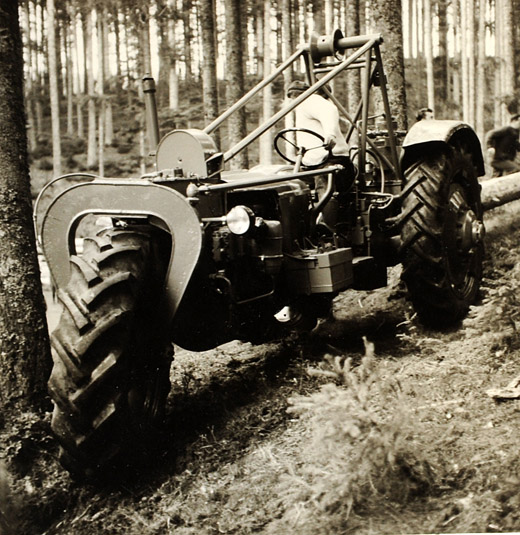 Foto Drei Rad Traktor