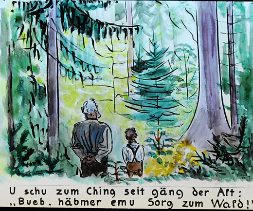 Foto Karikatur zu Lernzwecken