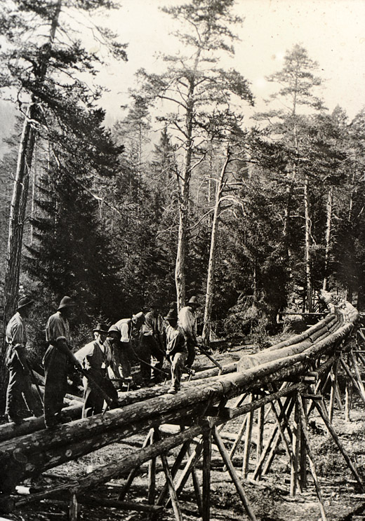 Foto Bau eines Reistkanales