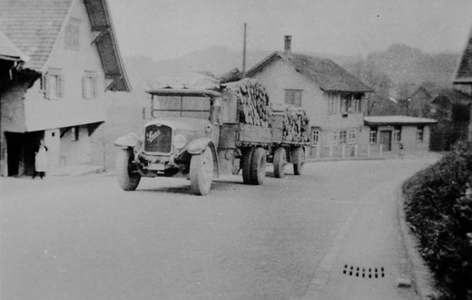 Foto Holztransport mit LKW