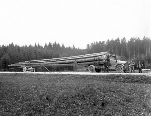 Foto Langholztransporter