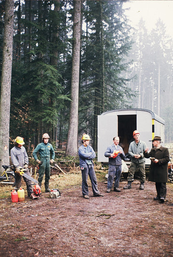 Foto Befehlsausgabe für Arbeiter