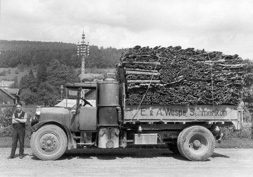 Foto Transport von Gerbrinde