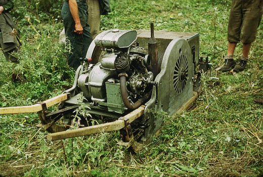 Foto Seilwinde auf Schlitten