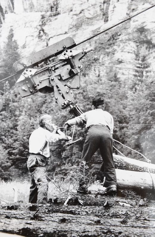 Foto Holzseilbahn