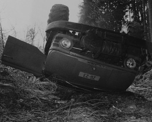 Foto Unfall mit Unimog