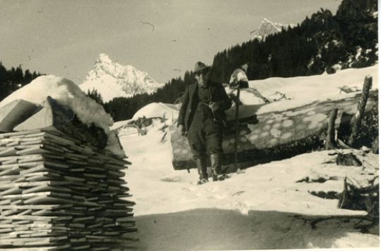 Foto Schindeln aufgeschichtet