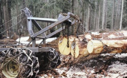 Foto Aebi Transporter mit Winde